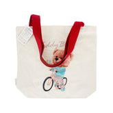👜 Tote Bag (Small) – Teddy Bear on a Bike